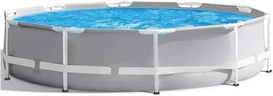 Piscina Com Estrutura Em Prism, 3,05 Metros × 76 CentíMetros, Cinzenta, Adequada Para Adultos E Uso Familiar