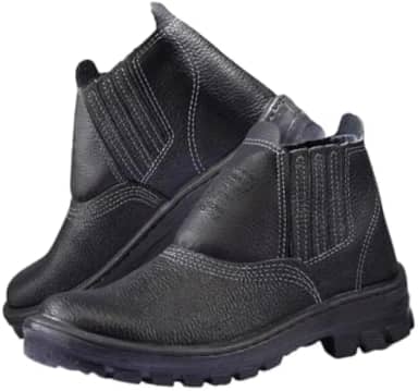 Bota Botina Epi Calçado Unissex Couro Segurança P/trabalho Monodensidade CA (43)