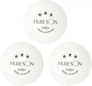 10 Bolas Tênis de Mesa Ping Pong Huieson 3 Estrelas H40+ Plástico ABS Profissional