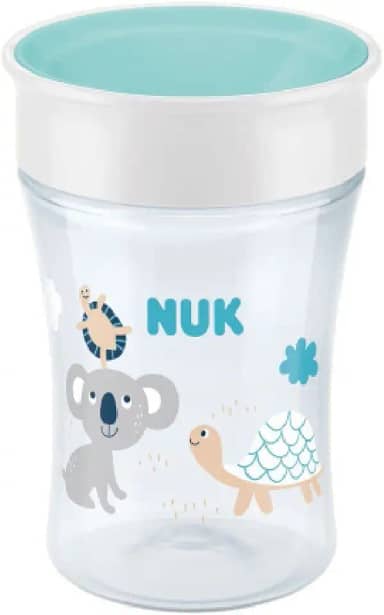 NUK Magic Copo Antivazamento 360° Boy, 230 ml, Azul