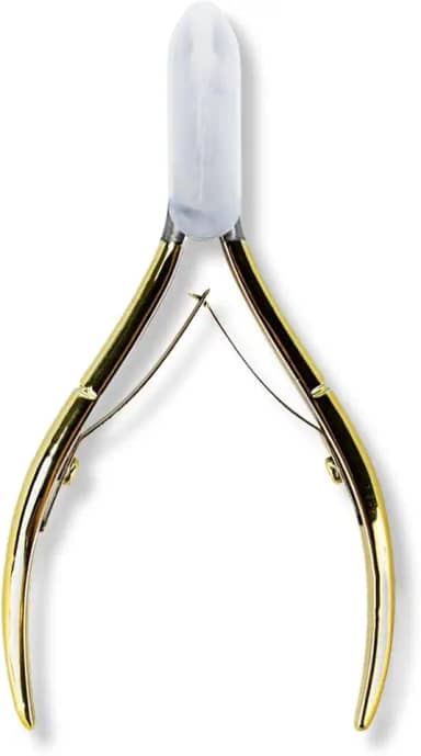 Alicate Removedor Cutícula Ergonômico Dourado Manicure Unha