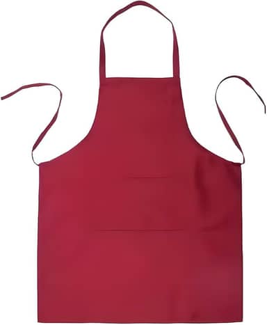 Avental De Tecido Catiônico Vermelho Ajustável, Impermeável E Resistente a Manchas, Ideal Para Cozinha, Culinária, Confeitaria E Artesanato, Proteção Contra Líquidos E Sujeira