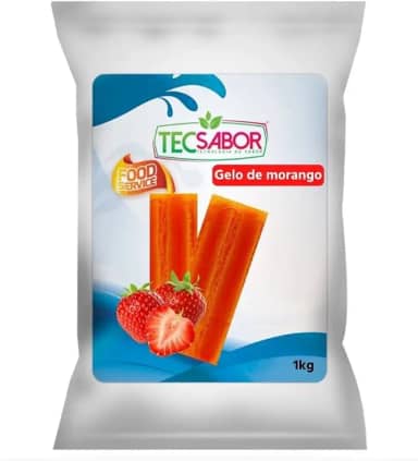 Gelo Sabor Morango 1Kg TecSabor