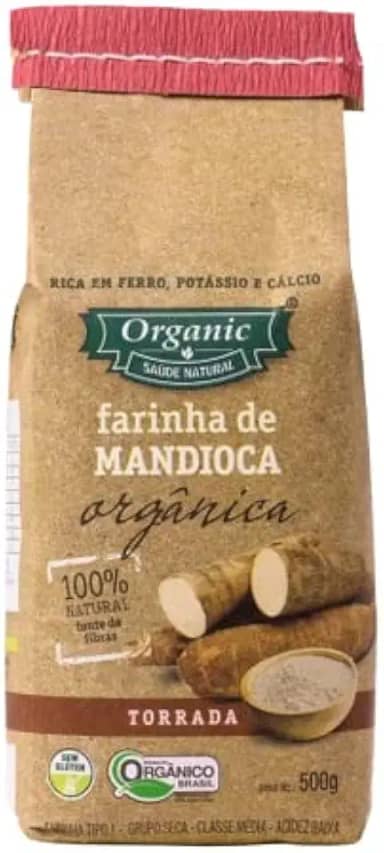 Farinha de Mandioca Torrada Orgânica Organic 500g