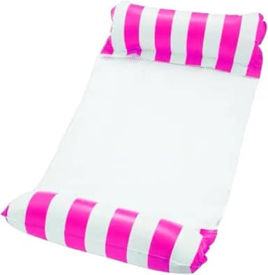 Boia Rede Esteira Cama Flutuante Reclinável Inflável Para Piscina Praia Verão Lazer Conforto Adulto Criança - Premium