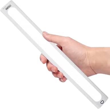 UseFull® Luminária LED Barra Recarregável USB - Sem Fio Versátil para Parede Armário Cozinha e Banheiro - LED para quarto & Leitura Luz Ajustável Quente e Fria, Design Slim e Durável