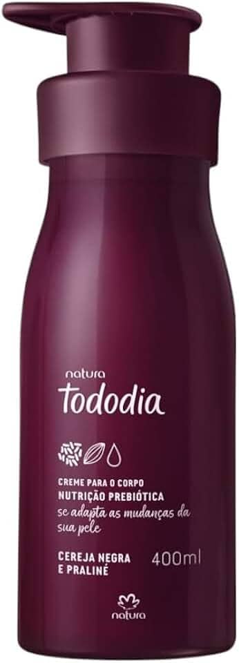 Creme Hidratante Tododia Cereja Negra e Praliné Natura 400ml