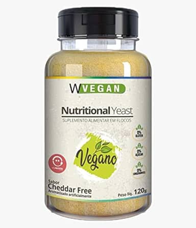 Nutritional Yeast Flocos Sabor Cheddar Free 120G W Vegan