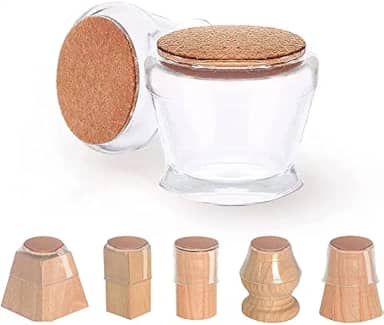 Capinha Invisível Redonda para Pés de Mesa e Cadeira Transparente - Capa Móveis Silenciosa -colisão Uso Diário em Casa