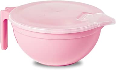 Panelinha Para Derreter Chocolate Multiuso Microondas Panelinha Para Brigadeiro Com Tampa 1,5L (Rosa claro)