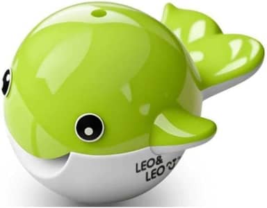 Apontador Duplo Baleia 2 Furos - Para Lápis Jumbo e Comum Fundo do Mar 1Und (Verde)