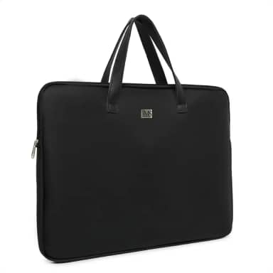 Capa para Notebook de Couro Eco - Case Pasta Compatível com 14/15/16/17 Polegadas, Proteção Anti-Arranhões para Uso Diário, Trabalho e Viagens (Preto)