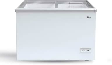 Freezer e Conservador Expositor Horizontal Eos 450 Litros Eco Gelo Dupla Ação com Tampa de Vidro Eeh500xx 220v