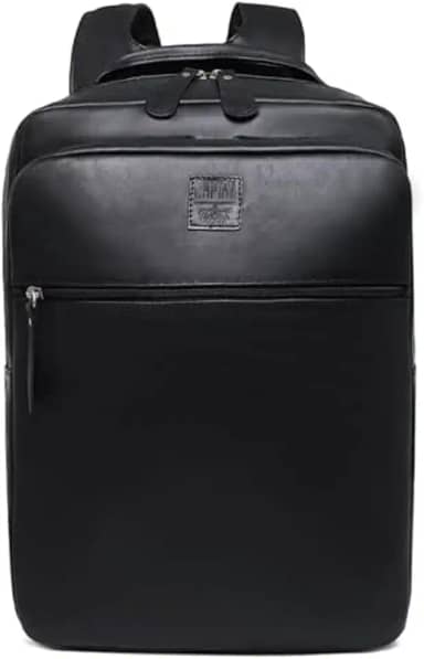 Mochila Capiau de Couro Legítimo Vintage Executiva para Notebook, Trabalho e Viagem