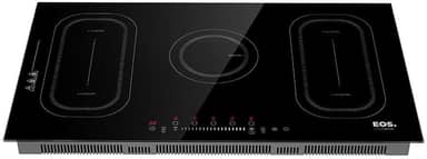 Cooktop de Indução Cinco Bocas EOS 90cm Freezone Preto 9500W ECI05EPF 220V