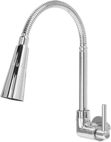 Torneira De Parede Cozinha Flex Cone Gourmet Inox