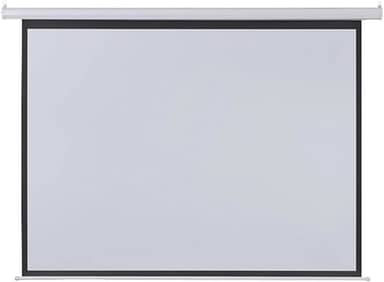 Tela De Projeção Elétrica 2,03X1,52M 100 Polegadas Com Controle Remoto 220V - AC355, Multilaser, Branco