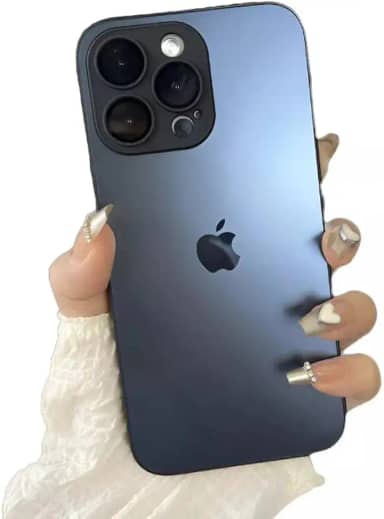 Capa Premium de Vidro Fosco Cromado para iPhone, Compatível com Modelos 11 até 16 Pro Max com tenologia MagNetica (Black Titanium, 13 PRO MAX)