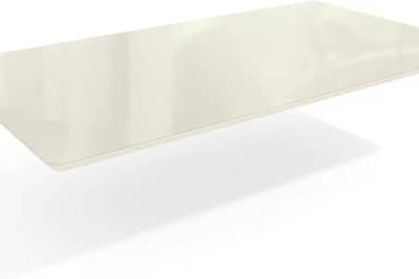 Tampo de Mesa de Jantar Com Vidro 160x90 Off Withe