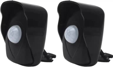 Kit 2x Sensor De Presença Microcontrolado 180º Com Fotocélula E 6 Funções Externo QA26M