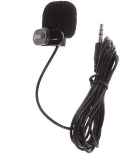 Andoer Microfone de Lapela P2 para PC, Notebook, Filmadoras, Skype, Vlogs no YouTube, 3.5mm