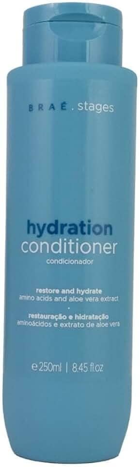Condicionador BRAÉ Stages Hidratação Profissional - 250ml - Maciez, Brilho e Desembaraço Intenso