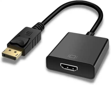 Cabo Adaptador Displayport Para Hdmi Conversor Vídeo Ultra HD 1080p Entrada Displayport (DP) Macho e Saída HDMI Fêmea Vídeo e Áudio Monitor Projetor Gamers