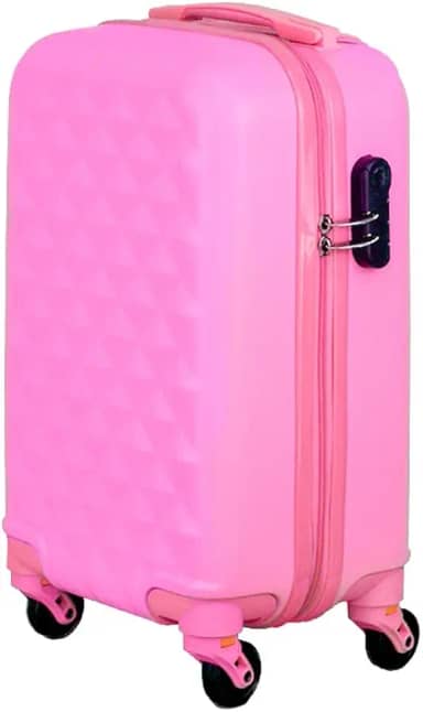 Mala de Bordo em ABS Com 4 Rodas 360 - Inglaterra (Rosa Bebe)