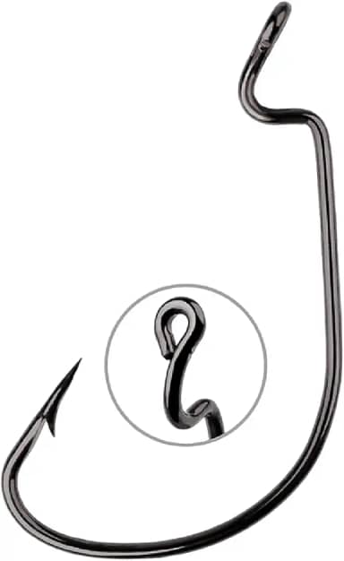 Kit 25 Anzol Offset Antienrosco EWG Para Iscas Soft Pesca Varios Tamanhos Robalos Traíras Tucunarés Black Bass