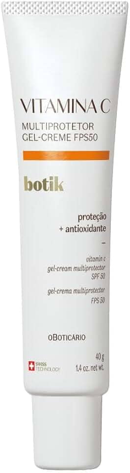 O BOTICARIO BOTIK VITAMINA C MULTIPROTETOR GEL CREME FPS 50 40g