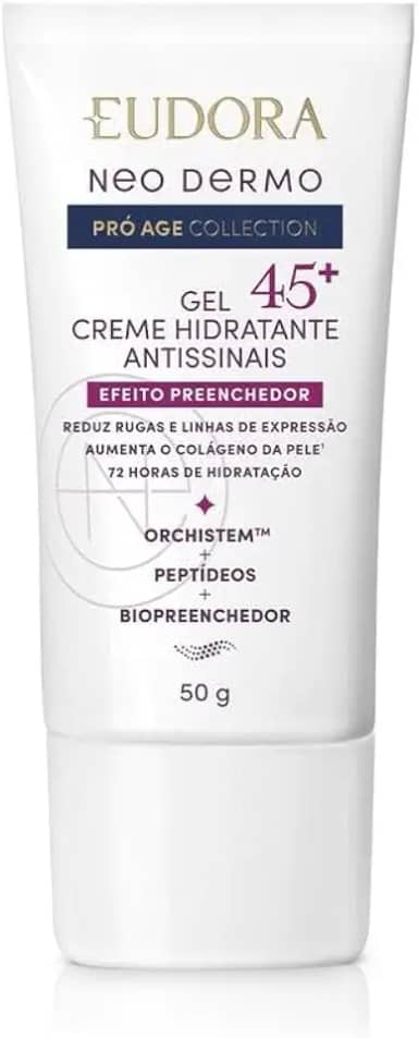 Eudora Neo Dermo Gel Hidratante Facial Antissinais 45+ 50g