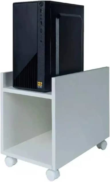 Suporte Para Computador Cpu Em Madeira Mdp C/Rodinhas