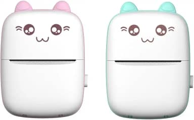 Mini Impressora Térmica Sem Fio Portátil Desenho Animado Foto Android/Ios (Azul)