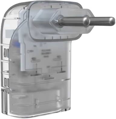 Protetor Contra Surtos Elétricos (DPS) CLAMPER 127/220V, 10 Amperes, 2 Pinos, para PC, PS5, Xbox, Smartphone, Monitor, Impressora, etc - iCLAMPER Pocket Fit 2P 10A Transparente LCF, Bivolt