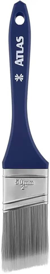 Atlas - Trincha para Pintura com 2" Especial para Recorte e Acabamento com Monofilamento Plumatek Angular e Cabo Longo com Pega