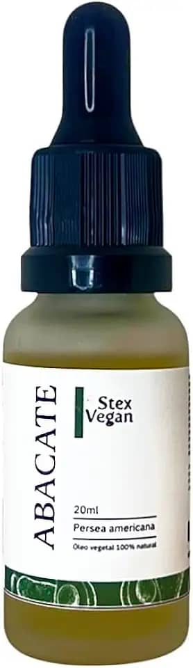 Óleo Vegetal de Abacate, Stex Vegan, 100% Natural e Puro - Hidratação, Regeneração e Nutrição (20mL Conta Gotas Vidro)