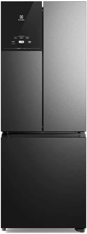 Geladeira Electrolux Frost Free Inverter 480L Efficient AutoSense 3 Portas Black Inox Look (IM7B) 220V