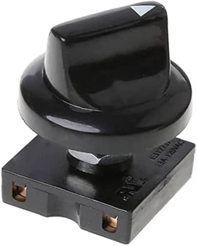 BWESOO Interruptor Rotativo Para Ventilador Preto, 4 Posições, Seletor De 3 Velocidades, Regulador Com Isolador Botão E Controles Profissionais Teto Parede