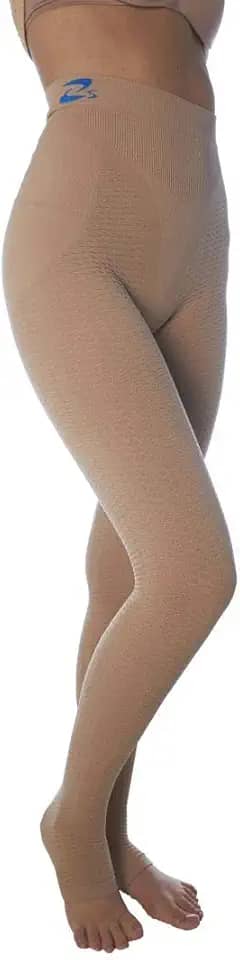Leggings de compressão de lipedema de malha plana, suporte para linfedema (Kl1 18-21 mmHg)