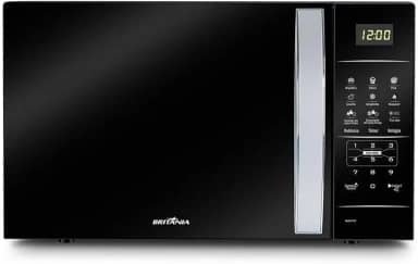 Micro-ondas Britânia 34 Litros Porta Espelhada Preto 1400w Bmo34pb 220v