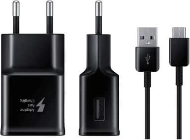 Carregador Samsung EP-TA20BBBCGBR Fast Charge Tipo C c/ Cabo Preto