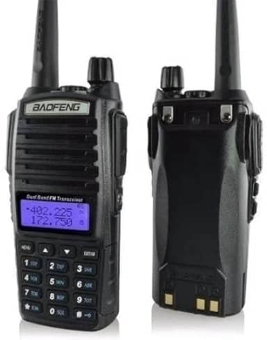 Rádio Ht Comunicador Baofeng Dual Band Uv82 Rádio Fm + Fone