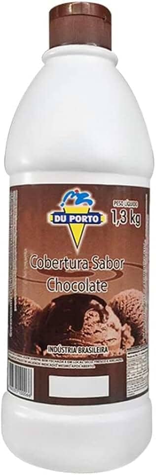 Cobertura Para Sorvetes Sobremesas Bebidas Vários Sabores 1,3kg (Chocolate)