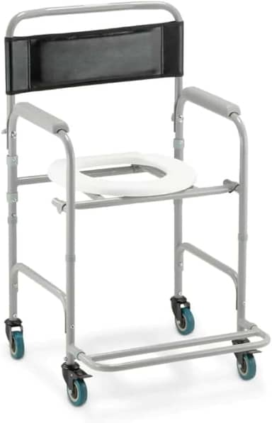 Cadeira de Banho Reforçada e Higiênica com Encosto – Para Idosos, Adultos e Obesos até 130kg | Modelo D30