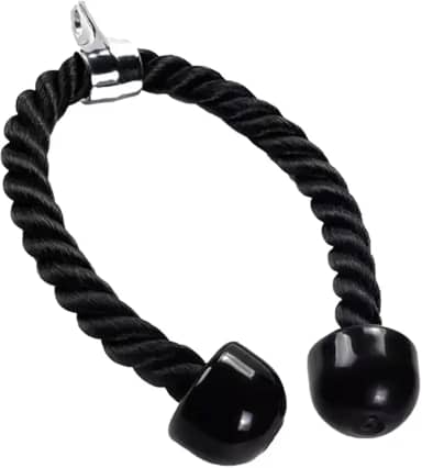 Corda Tríceps 70cm para Academia – Acessório para Estação de Musculação, Cabo de Nylon Reforçado com Ponteiras de Borracha