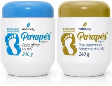 Kit Parapés (Creme Para Afinar os Pés e Creme Hidratante para os pés) 240g cada - Natubelly