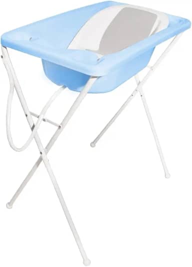 Galzerano Banheira Bebe Plastica Acqua Trio Azul Azulpastel