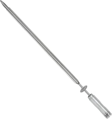 Espeto ESPADA Giratório, Inox, 65cm, Artinox Grill - Cabo Revestido em Alumínio