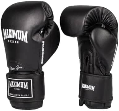 Luva De Boxe E Muay Thai Maximum New Classic Black 12OZ