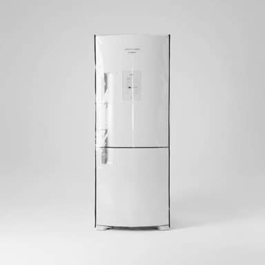 Capa Para Geladeira Transparente PVC Cristal 1,84x70x67cm – Plástico Grosso Impermeável, Proteção Contra Poeira e Umidade – Qualidade e Elegância